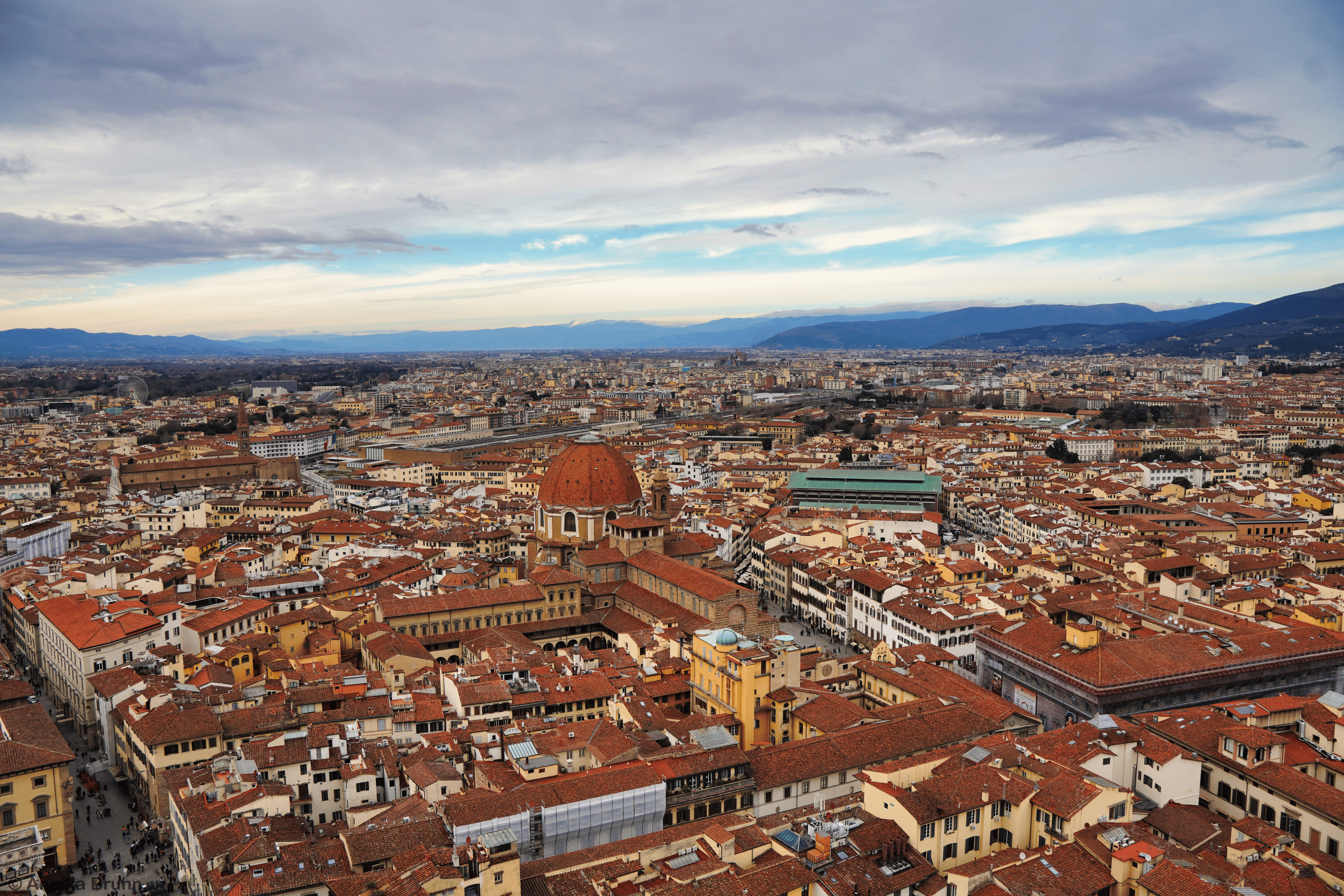 Florenz von oben Richtung Westen